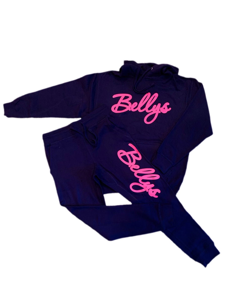 Navy & Pink Sweatsuit