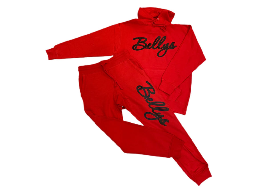 Bellys Red & Black Sweatsuit