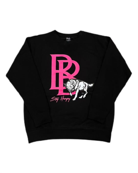 Ultimate hunger crewneck Black / Pink