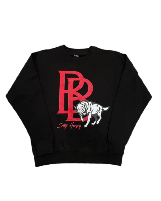 Ultimate hunger crewneck Black / Red