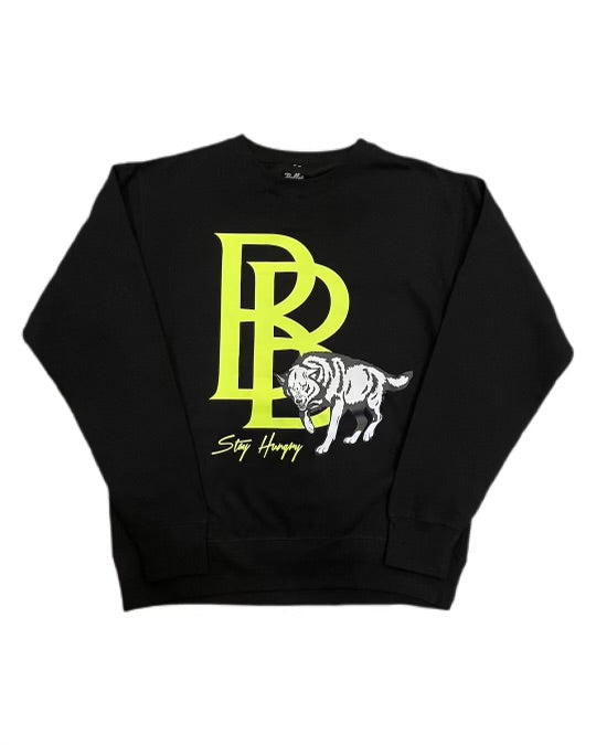 Ultimate hunger crewneck Black / Yellow