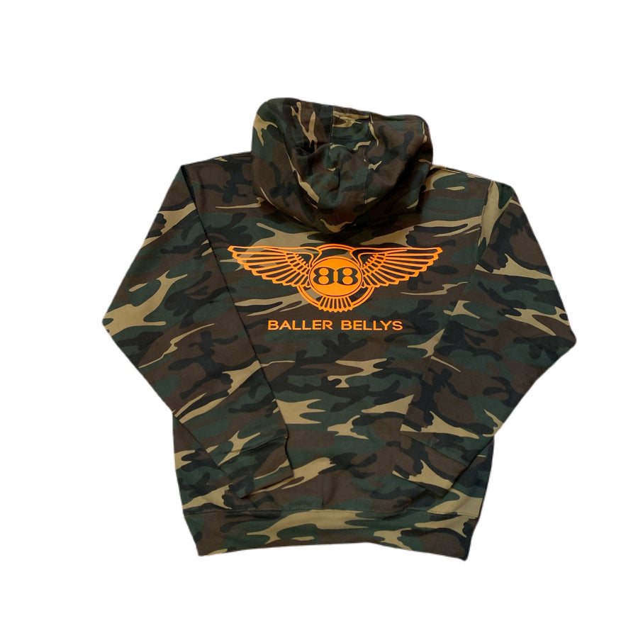 Stay Hungry Camo with neon orange set