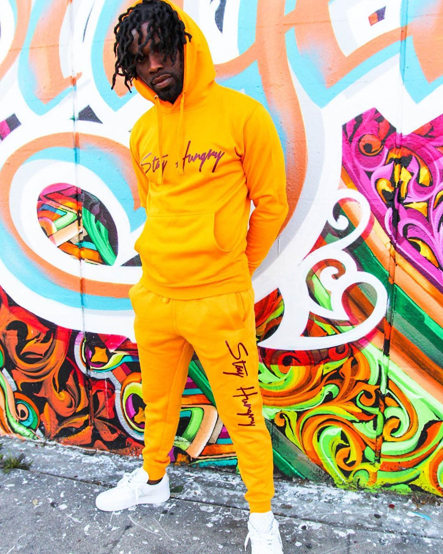 Gold sweatsuit outlet